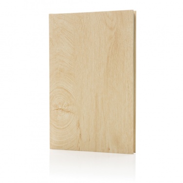 Logo trade promotional merchandise image of: Kavana wood print A5 notebook
