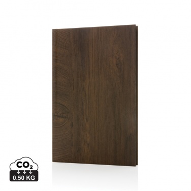 Logotrade advertising product image of: Kavana wood print A5 notebook
