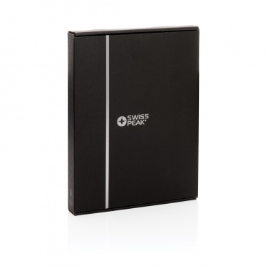 Logo trade promotional merchandise picture of: Swiss Peak Heritage RCS rPU A5 stone paper portfolio