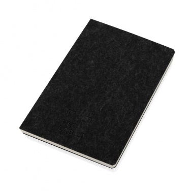 Logotrade corporate gift picture of: Phrase GRS certified recycled felt A5 notebook