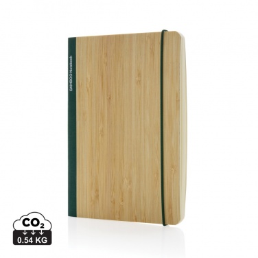 Logo trade promotional products image of: Scribe bamboo A5 Notebook