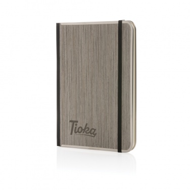 Logotrade promotional product picture of: Treeline A5 wooden cover deluxe notebook