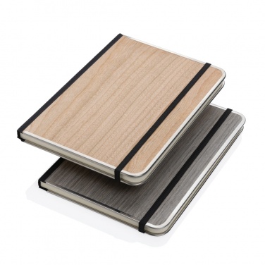 Logo trade promotional items picture of: Treeline A5 wooden cover deluxe notebook
