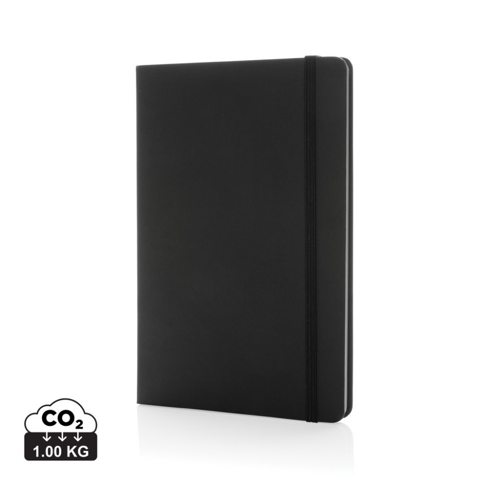 Logo trade promotional giveaways image of: Craftstone A5 recycled kraft and stonepaper notebook