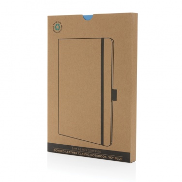 Logo trade promotional merchandise photo of: Sam A5 RCS certified bonded leather classic notebook