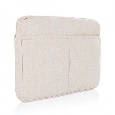 Logo trade promotional items image of: Laluka AWARE™ recycled cotton 15.6 inch laptop sleeve