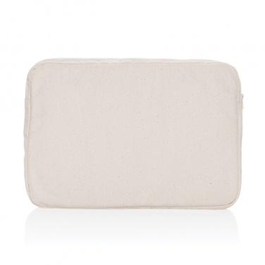 Logotrade promotional merchandise picture of: Laluka AWARE™ recycled cotton 15.6 inch laptop sleeve