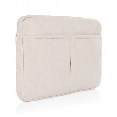 Logo trade promotional merchandise image of: Laluka AWARE™ recycled cotton 15.6 inch laptop sleeve