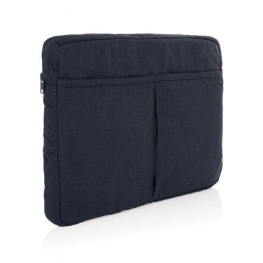 Logo trade business gifts image of: Laluka AWARE™ recycled cotton 15.6 inch laptop sleeve