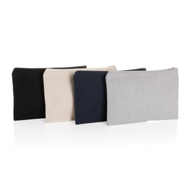 Logo trade business gifts image of: Impact Aware™ 285 gsm rcanvas pencil case undyed