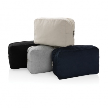 Logotrade promotional product picture of: Impact Aware™ 285 gsm rcanvas toiletry bag undyed