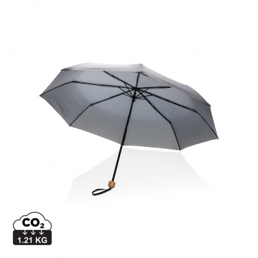 Logotrade promotional merchandise image of: 20.5" Impact AWARE™ RPET 190T Pongee bamboo mini umbrella