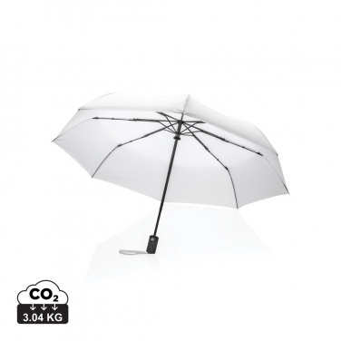 Logo trade promotional giveaways picture of: 21" Impact AWARE™ RPET 190T auto open/close umbrella