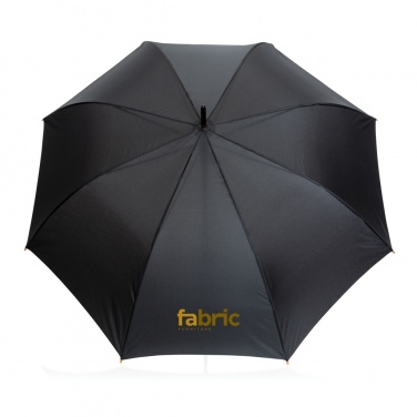 Logo trade promotional products picture of: 27" Impact AWARE™ RPET 190T auto open bamboo umbrella