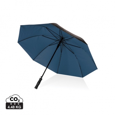 Logotrade promotional gift image of: 27" Impact AWARE™ RPET 190T dual colour auto open umbrella