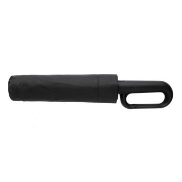 Logo trade promotional merchandise picture of: Yara 21" AWARE™ RPET solid colour umbrella with carabiner