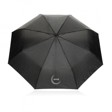 Logo trade promotional gifts picture of: Yara 21" AWARE™ RPET solid colour umbrella with carabiner