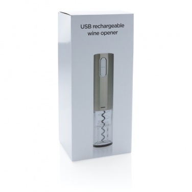 Logo trade promotional giveaway photo of: Electric wine opener - USB rechargeable