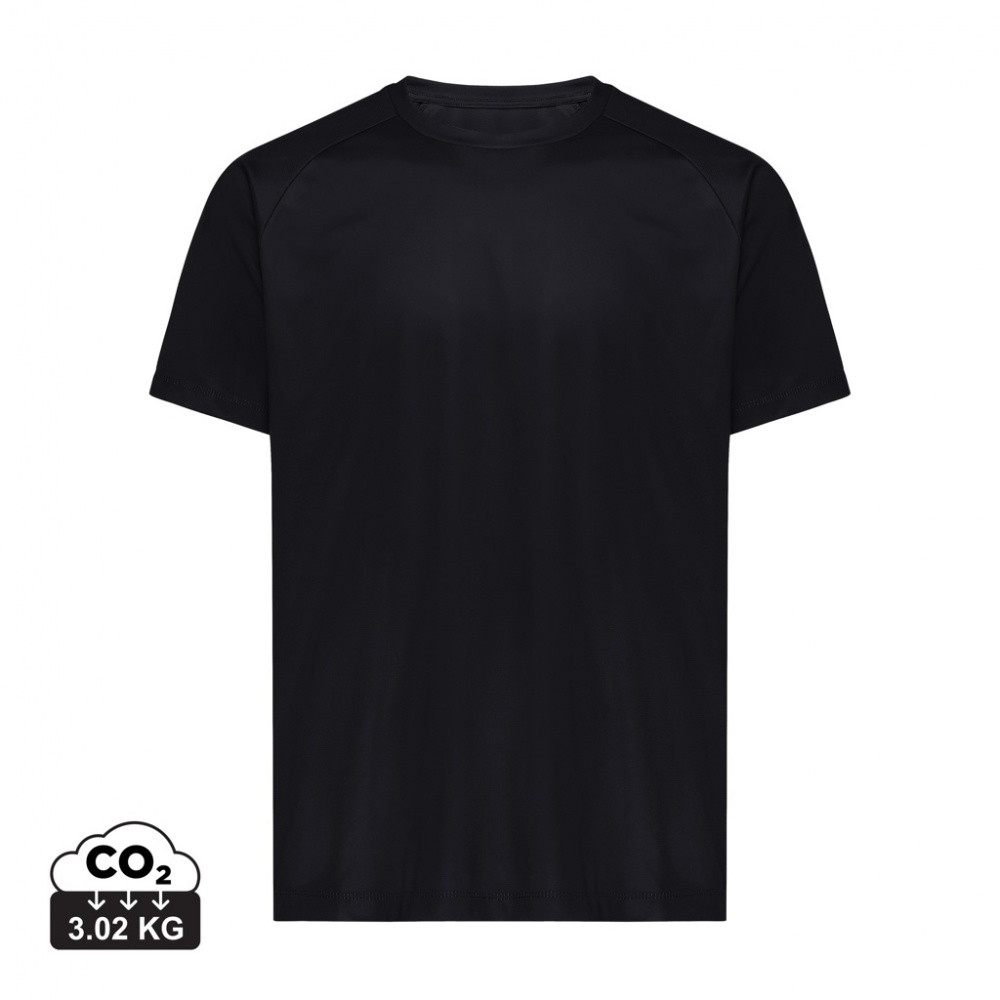 Logo trade corporate gifts image of: Iqoniq Tikal recycled polyester quick dry sport t-shirt
