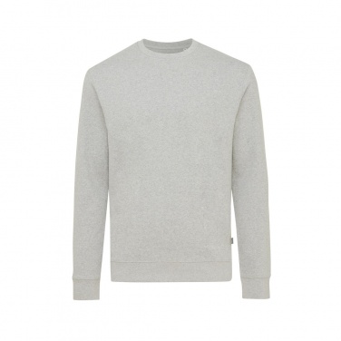 Logo trade promotional merchandise photo of: Iqoniq Denali recycled cotton crew neck undyed