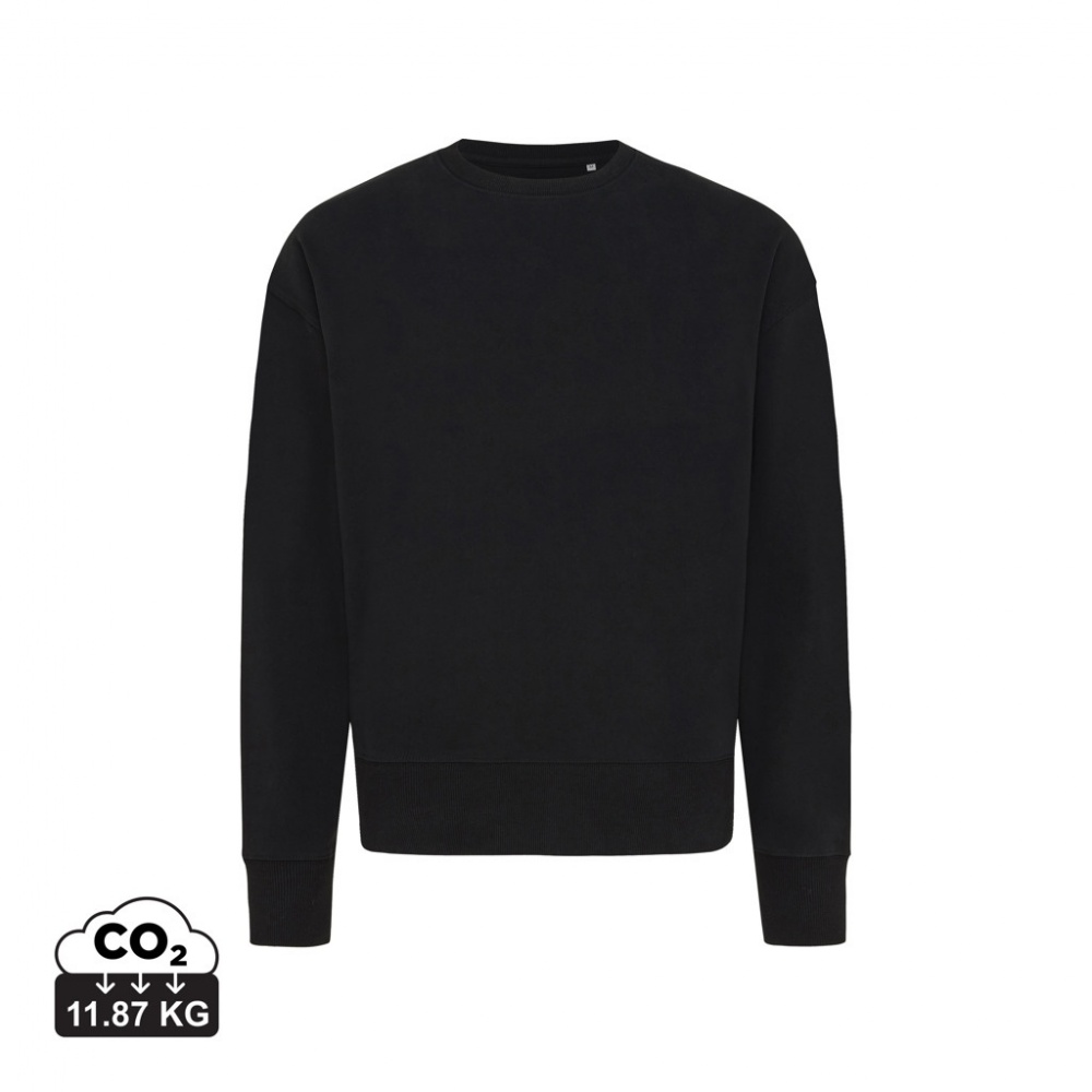 Logotrade advertising product picture of: Iqoniq Kruger relaxed recycled cotton crew neck