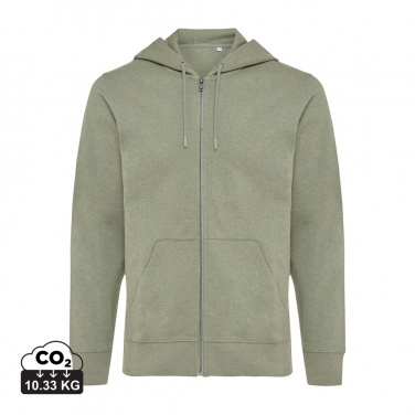 Logo trade promotional giveaway photo of: Iqoniq Abisko recycled cotton zip through hoodie