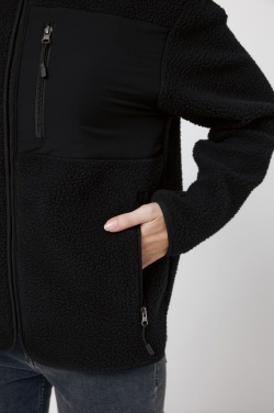 Logo trade corporate gift photo of: Iqoniq Diran recycled polyester pile fleece jacket