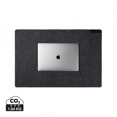 Logotrade promotional item picture of: VINGA Albon GRS recycled felt desk pad