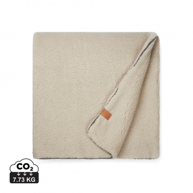 Logo trade promotional merchandise image of: VINGA Maine GRS recycled double pile blanket