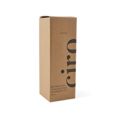 Logotrade business gift image of: VINGA Ciro RCS recycled vacuum bottle 580ml