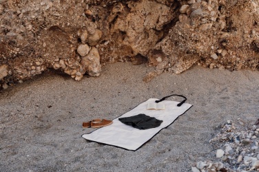 Logo trade corporate gift photo of: VINGA Volonne AWARE™ recycled canvas beach mat