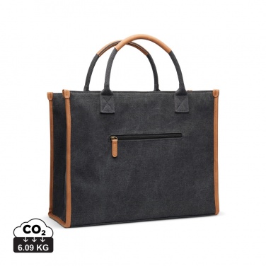 Logo trade promotional merchandise photo of: VINGA Bosler RCS recycled canvas office tote