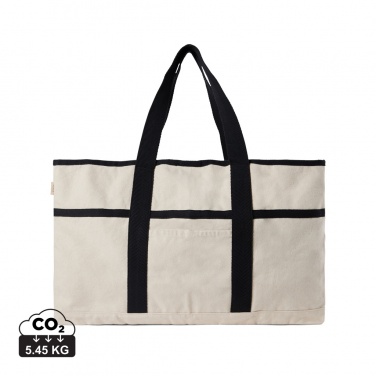 Logotrade promotional products photo of: VINGA Volonne AWARE™ recycled canvas beach bag