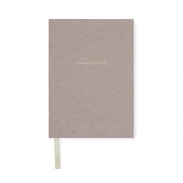 Logo trade business gifts image of: VINGA Thankfulness GRS recycled paper journal