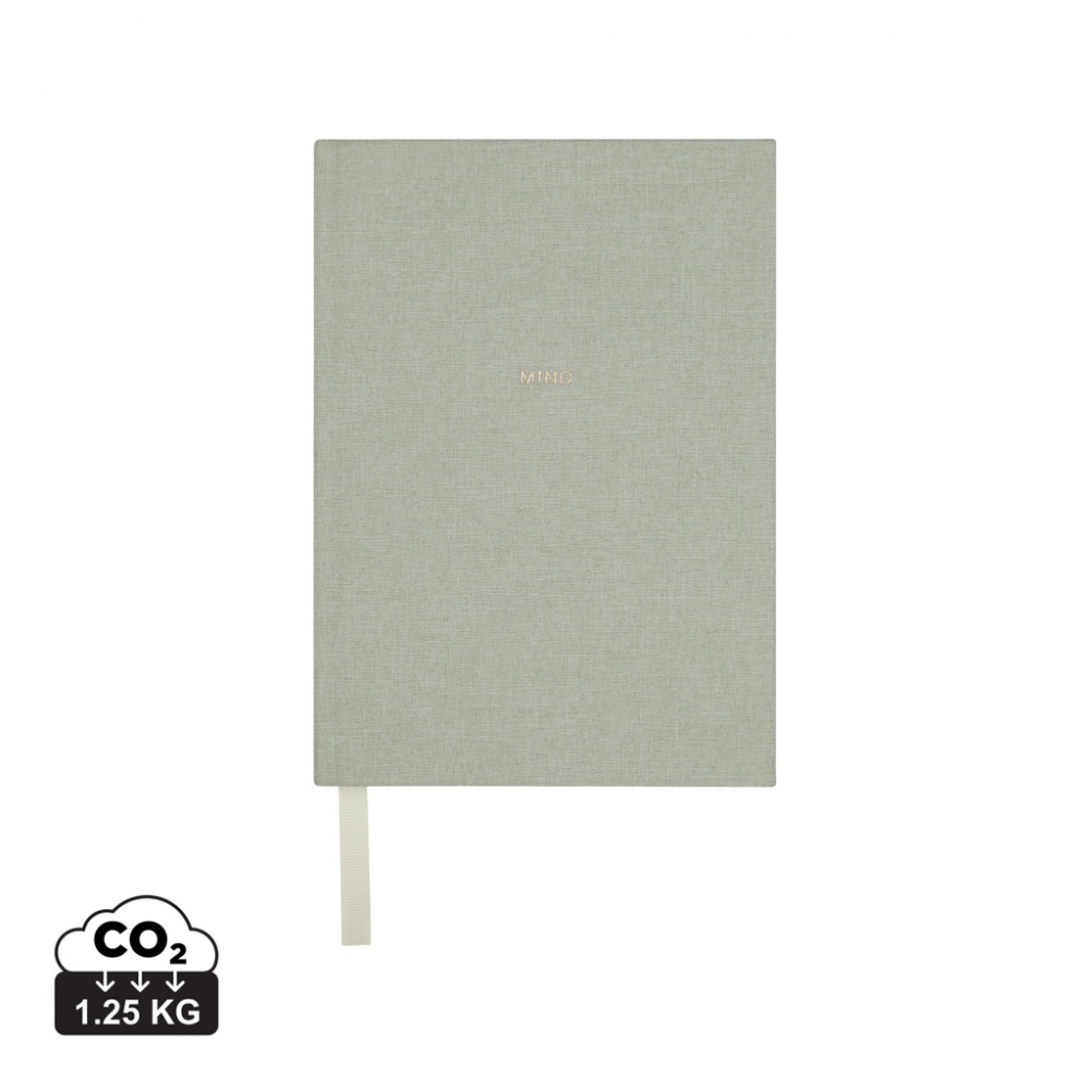 Logo trade promotional gifts picture of: VINGA Mind GRS recycled paper journal
