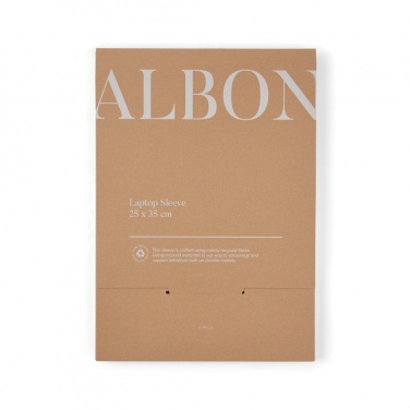 Logo trade promotional item photo of: VINGA Albon GRS recycled felt 15" laptop sleeve