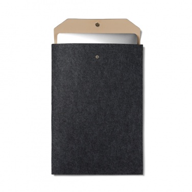 Logo trade promotional merchandise photo of: VINGA Albon GRS recycled felt 17" laptop sleeve