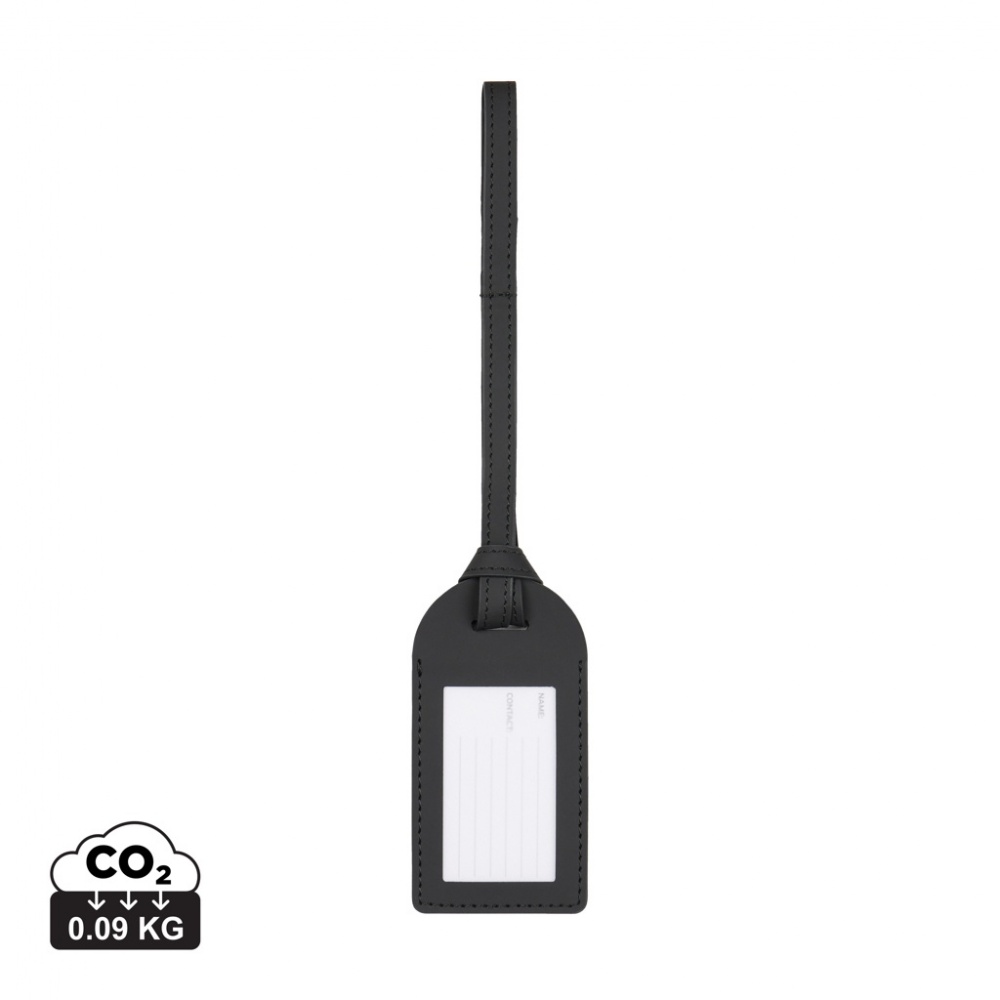 Logo trade promotional gift photo of: VINGA Baltimore RCS recycled polyester luggage tag