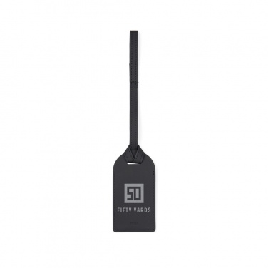 Logo trade promotional gift photo of: VINGA Baltimore RCS recycled polyester luggage tag