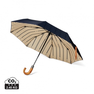 Logo trade promotional items image of: VINGA Bosler AWARE™ recycled pet 21" foldable umbrella