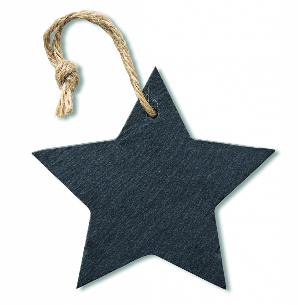 Logotrade promotional products photo of: Slate xmas hanger star