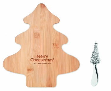 Logo trade promotional merchandise photo of: Cheese board set in bamboo Essen