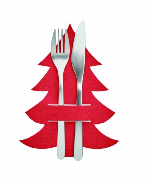 Logo trade promotional products image of: RPET felt cutlery holder set