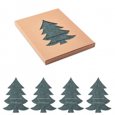 Logo trade promotional items image of: RPET felt cutlery holder set