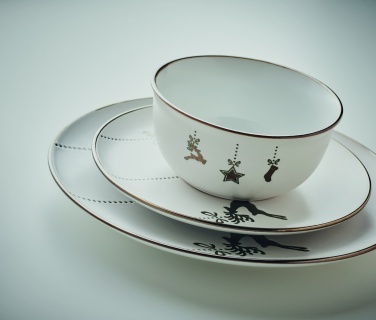 Logotrade corporate gifts photo of: 4 piece ceramic place setting