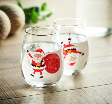 Logotrade promotional merchandise photo of: Set of 2 Christmas glasses