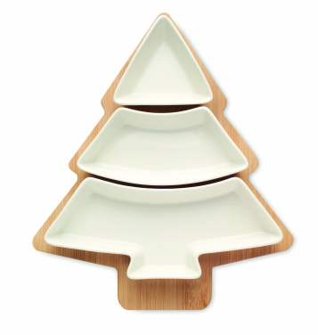 Logo trade promotional products image of: Christmas tree serving tray