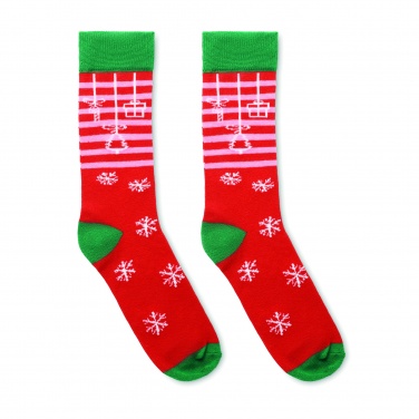 Logo trade promotional merchandise photo of: Pair of Christmas socks M