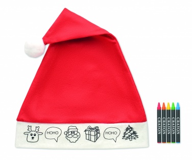 Logo trade advertising products image of: Kids Santa hat