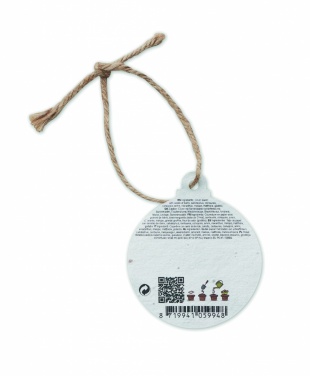 Logo trade promotional giveaways picture of: Seed paper Xmas ornament